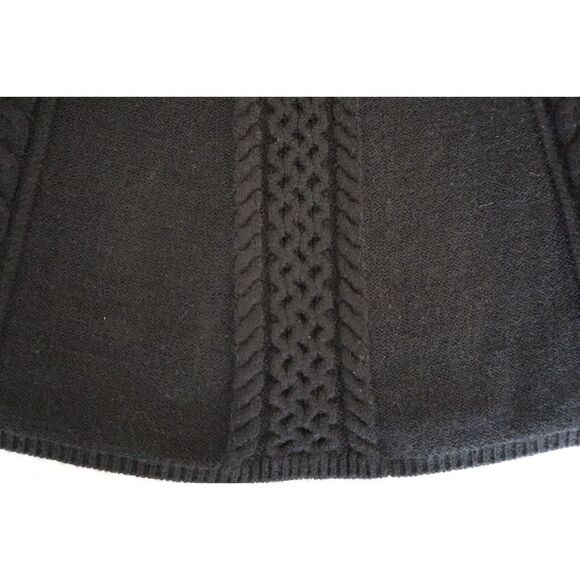 Free People OB1541763 Women's Sz M Black Small World Cable-Knit Mini Dress - Picture 5 of 11